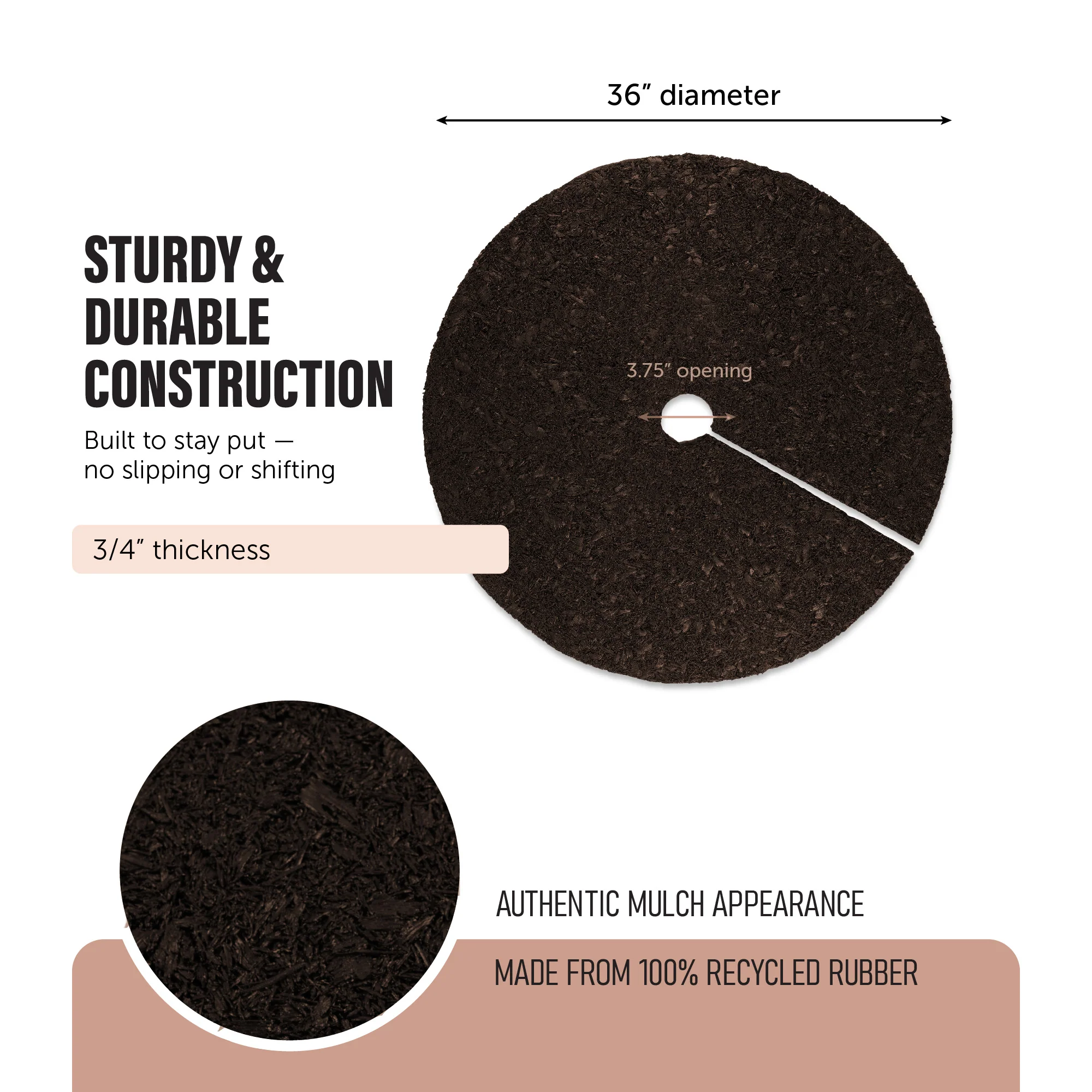 36" Rubber Tree Ring - Image 4