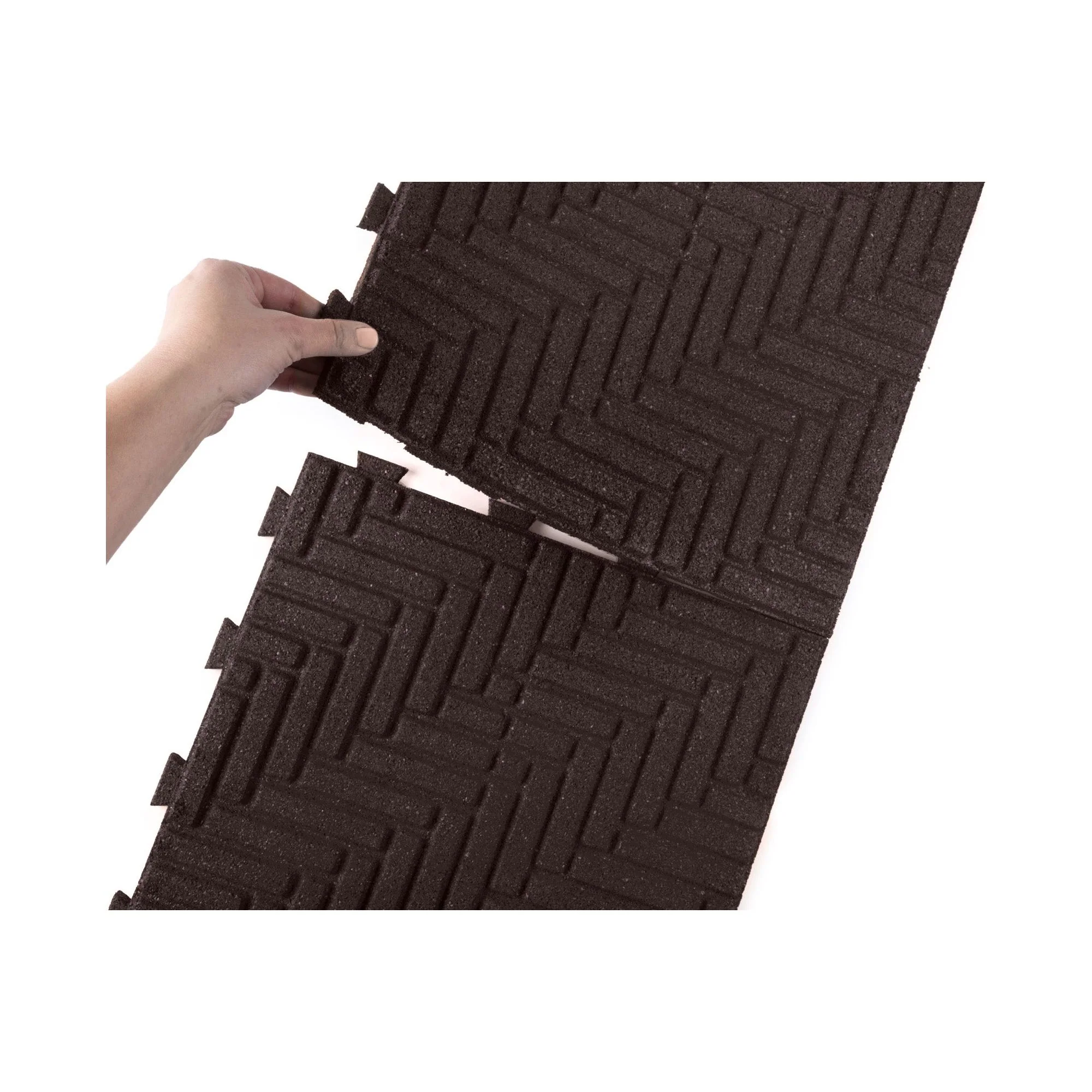 Herringbone Interlocking Rubber Paver Tile - Image 10
