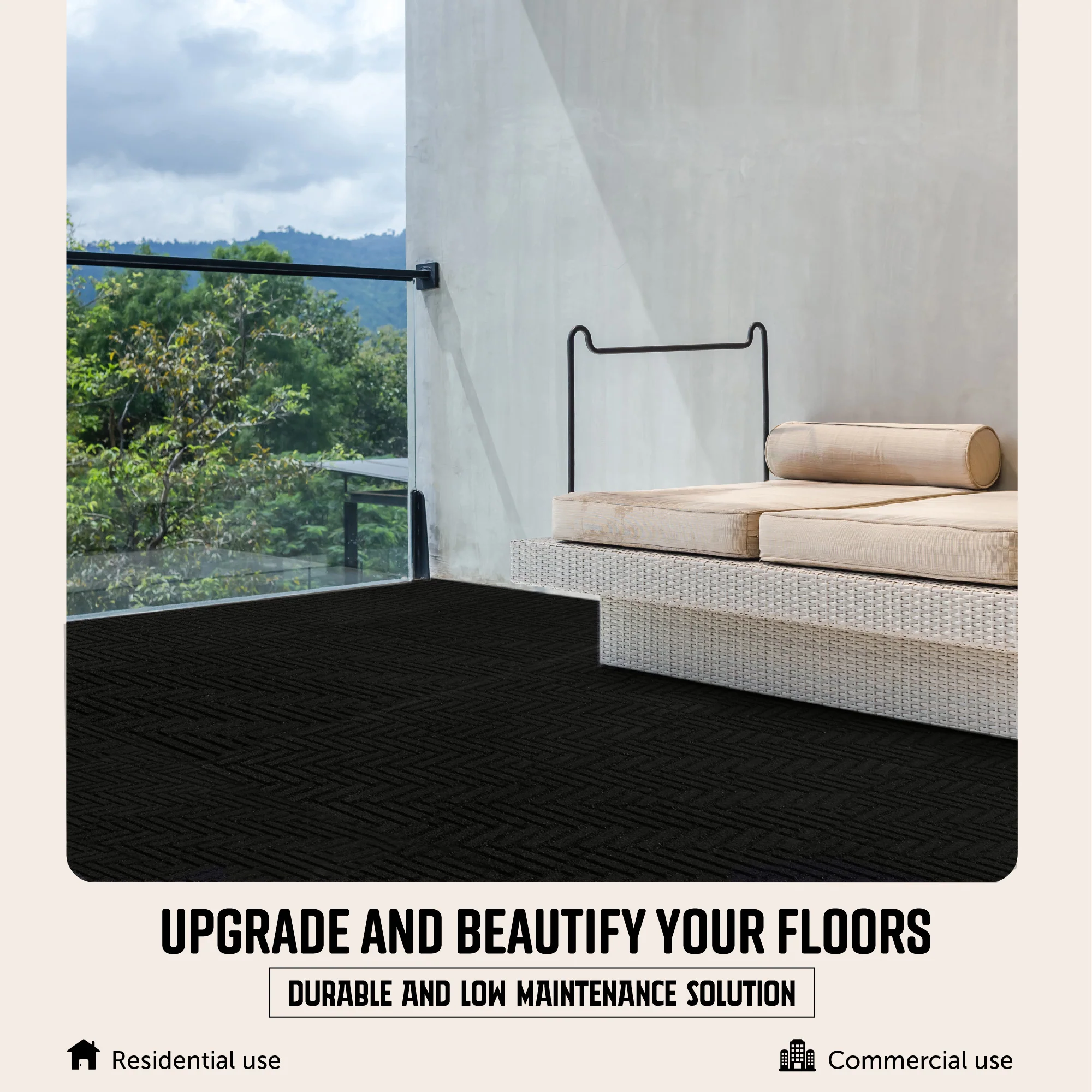 Herringbone Interlocking Rubber Paver Tile - Image 12