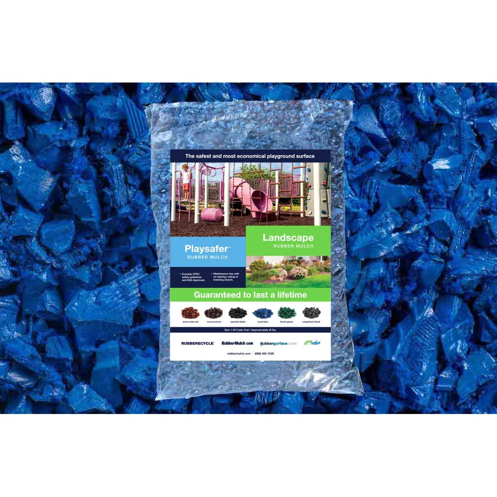 Landscape Rubber Mulch | Blue - Image 5