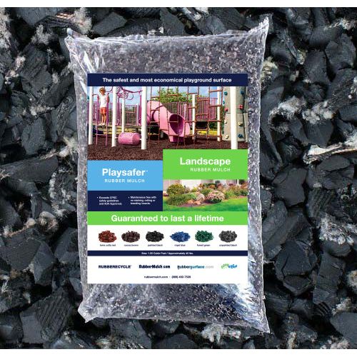 Landscape Rubber Mulch | Unpainted Black - Image 4