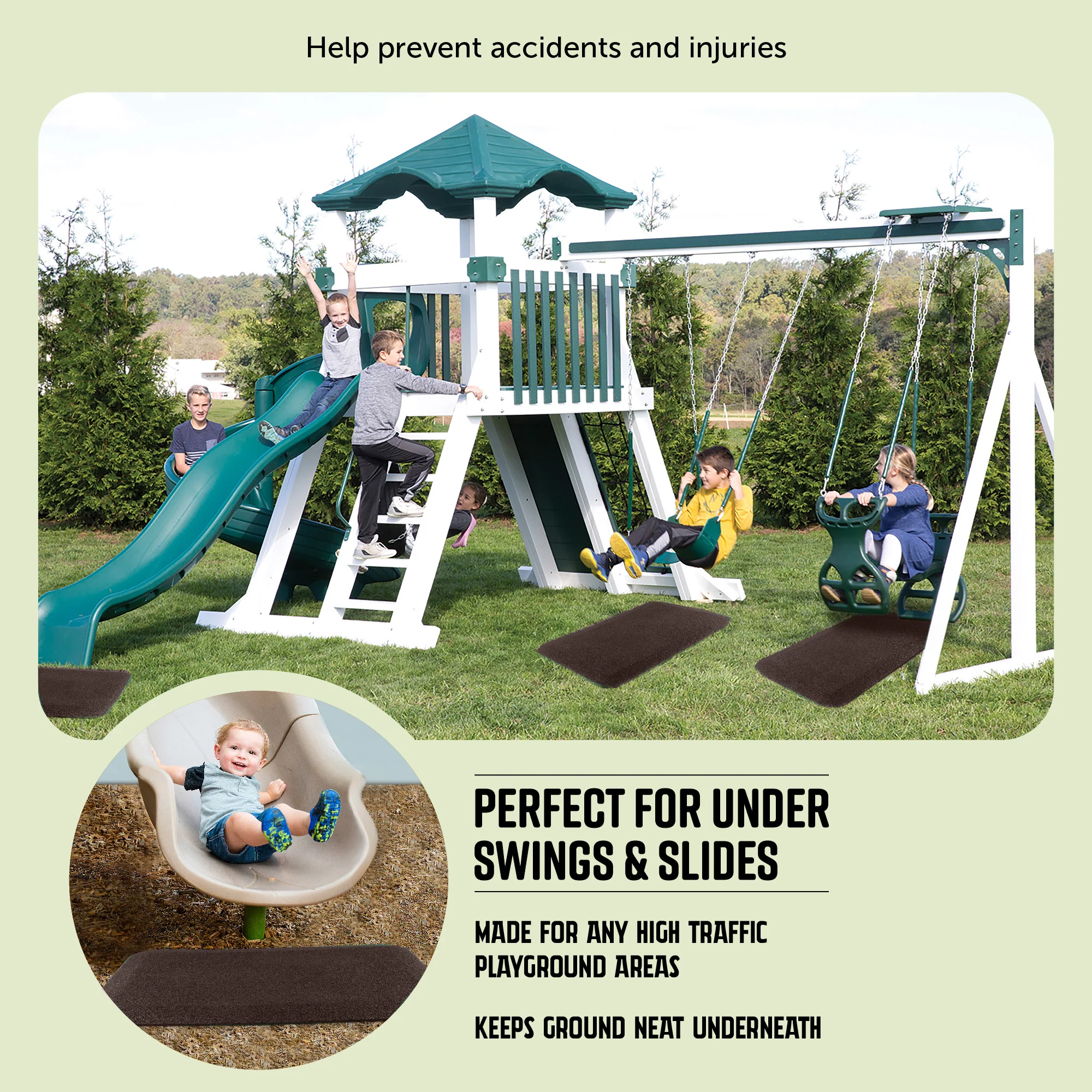 Residential Rubber Swing/Slide Mat - Image 10