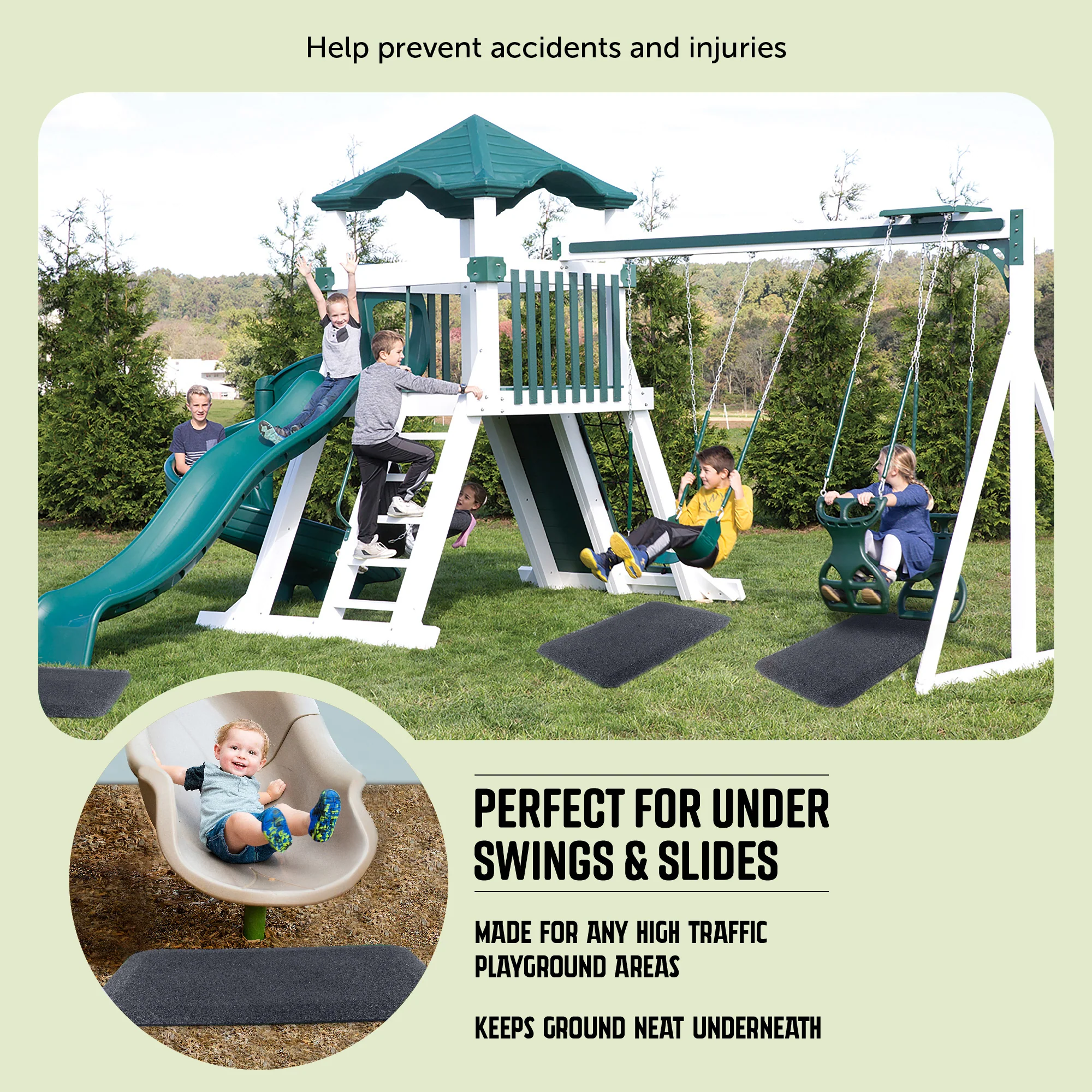 Residential Rubber Swing/Slide Mat - Image 18