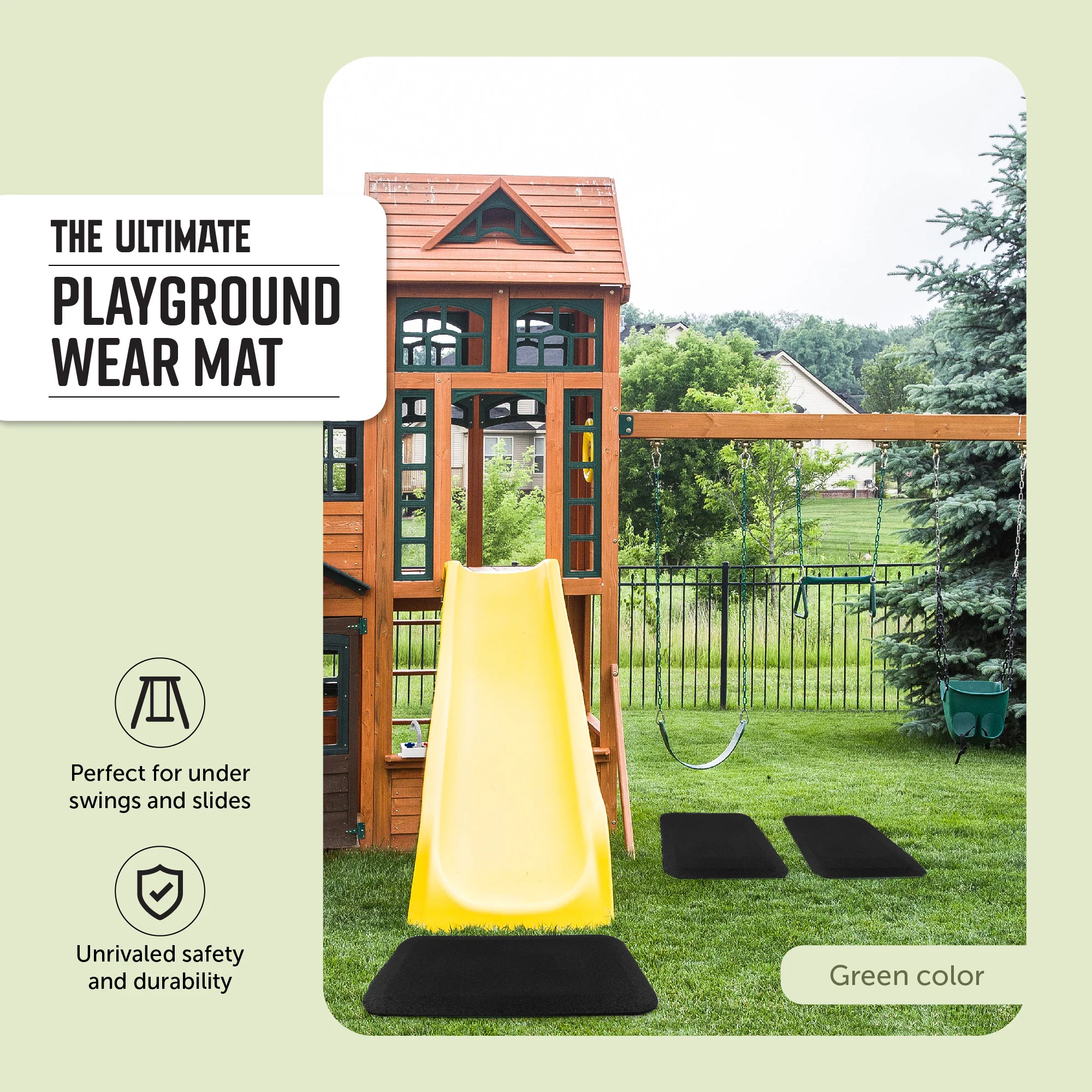 Residential Rubber Swing/Slide Mat - Image 6