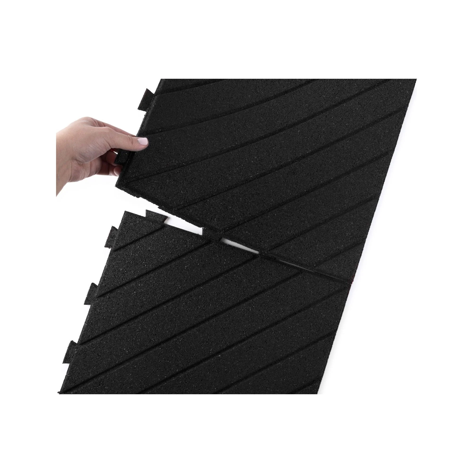 Slatted Interlocking Rubber Paver Tile - Image 17