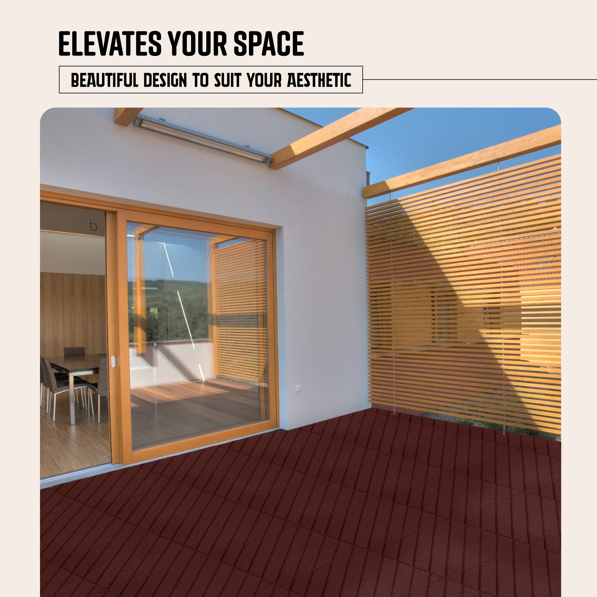 Slatted Interlocking Rubber Paver Tile - Image 19