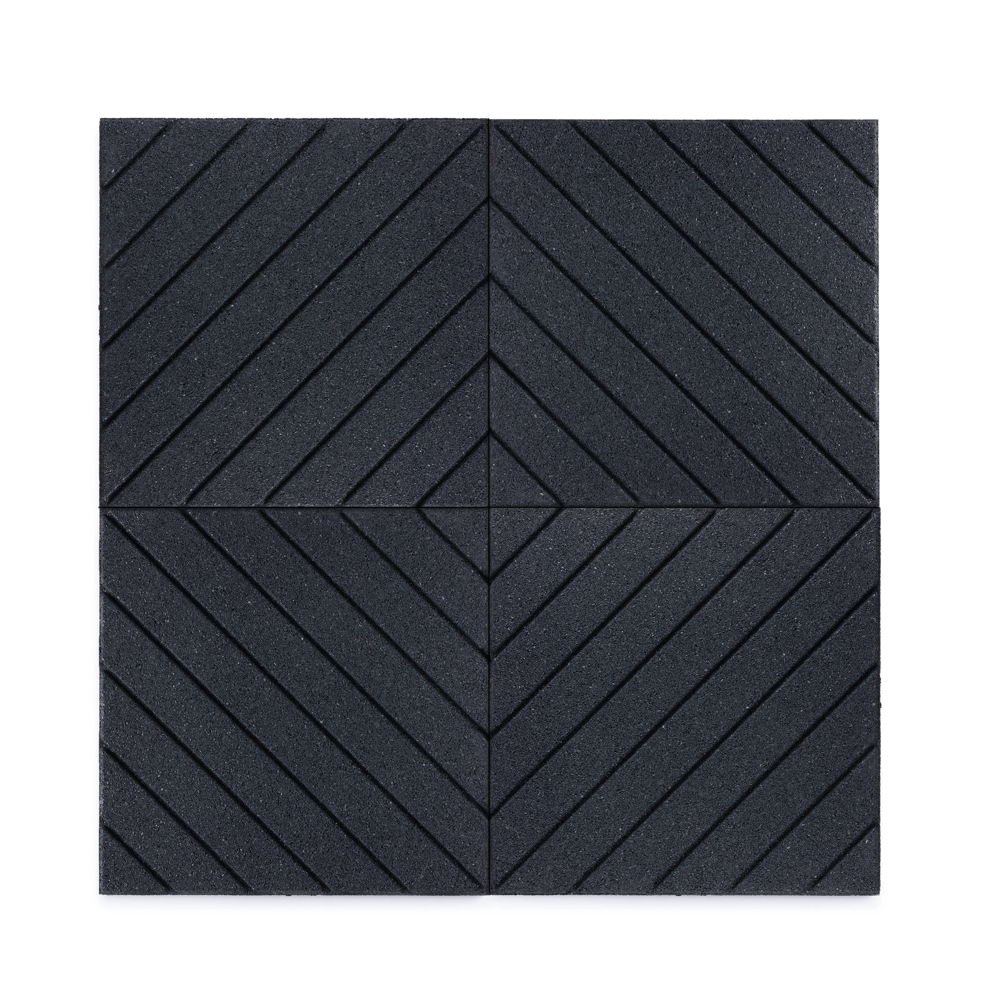 Slatted Interlocking Rubber Paver Tile - Image 5