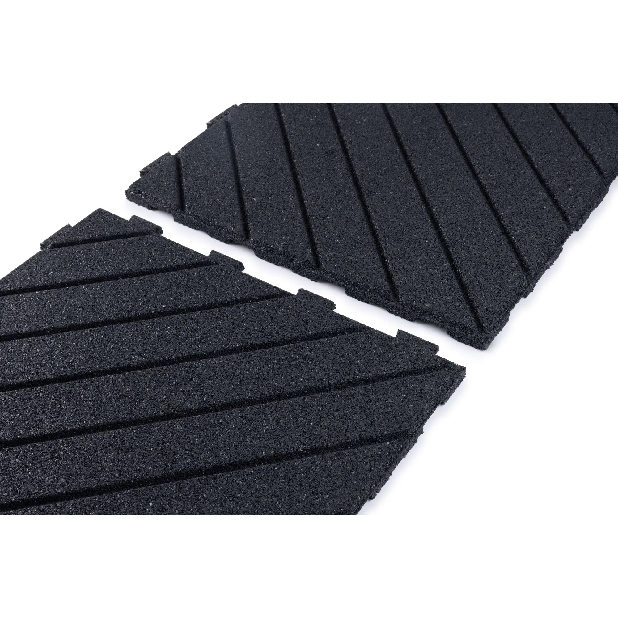 Slatted Interlocking Rubber Paver Tile - Image 6