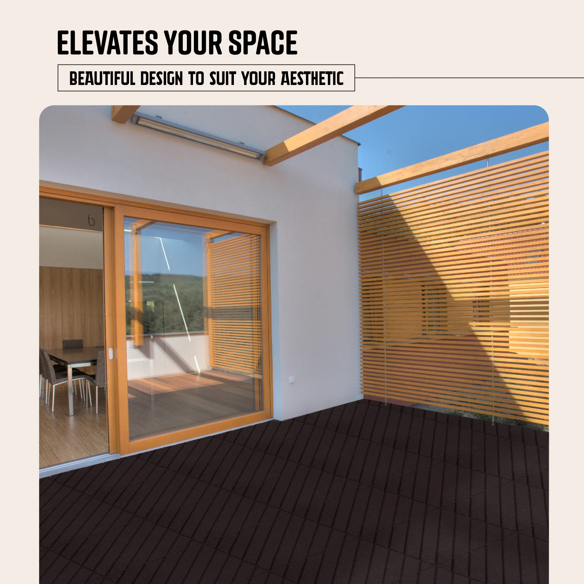 Slatted Interlocking Rubber Paver Tile - Image 8