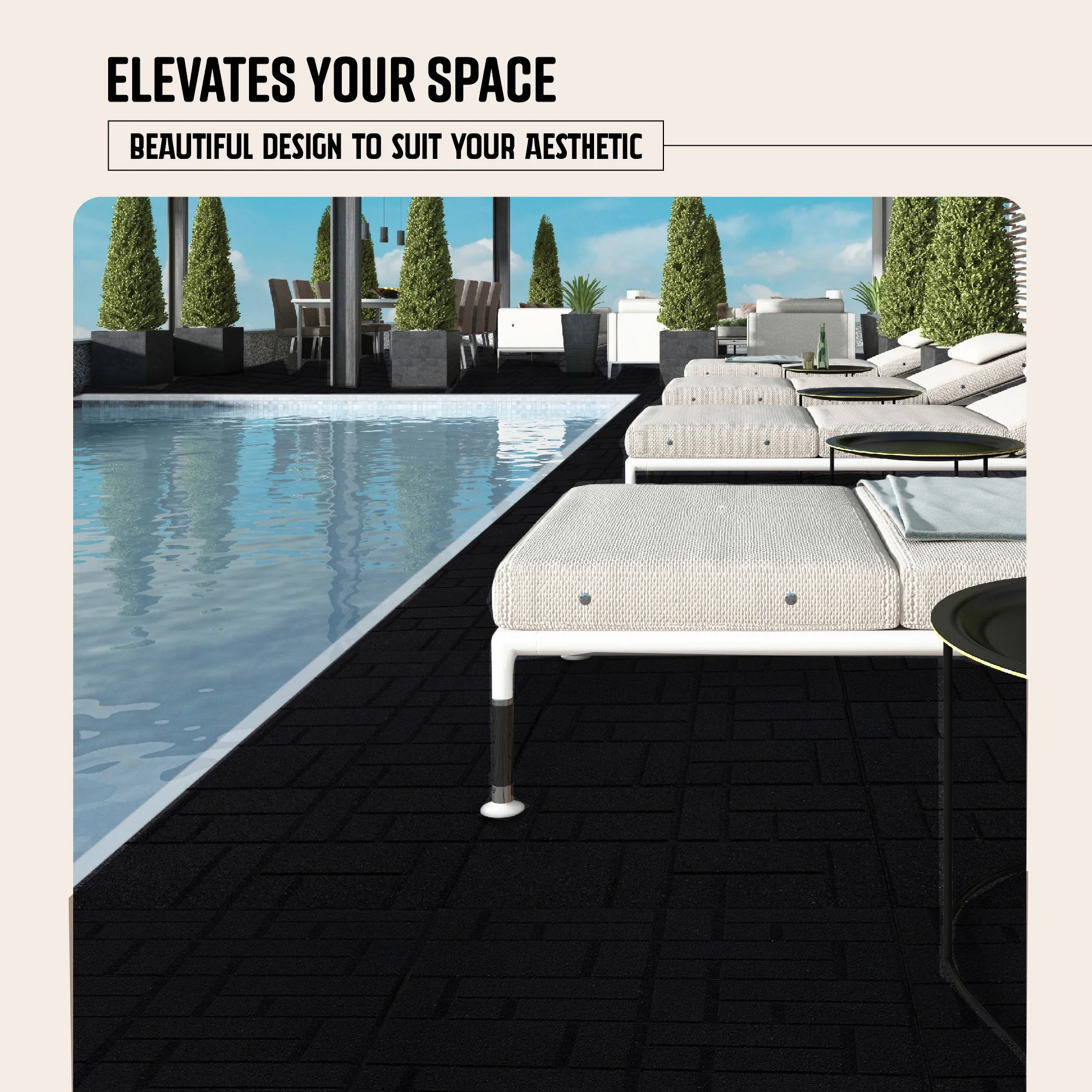 SquareScape Interlocking Rubber Paver Tile - Image 12