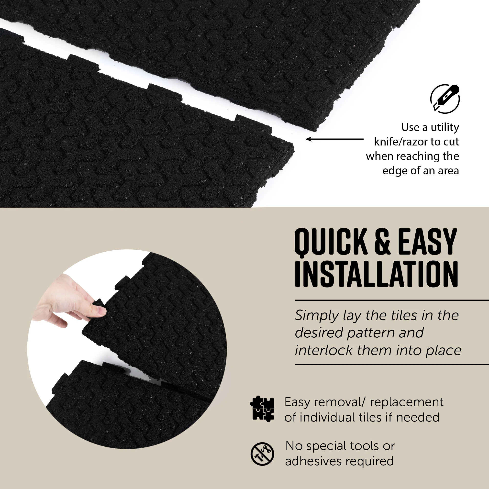 Windmill Interlocking Rubber Paver Tile - Image 12